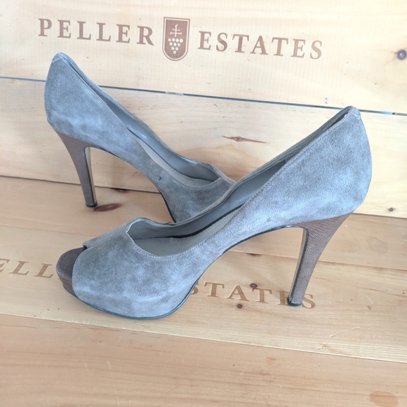 SOLD ⚫Nine West Hizzia Peep toe pump sz 7.5 - Picture 2 of 10